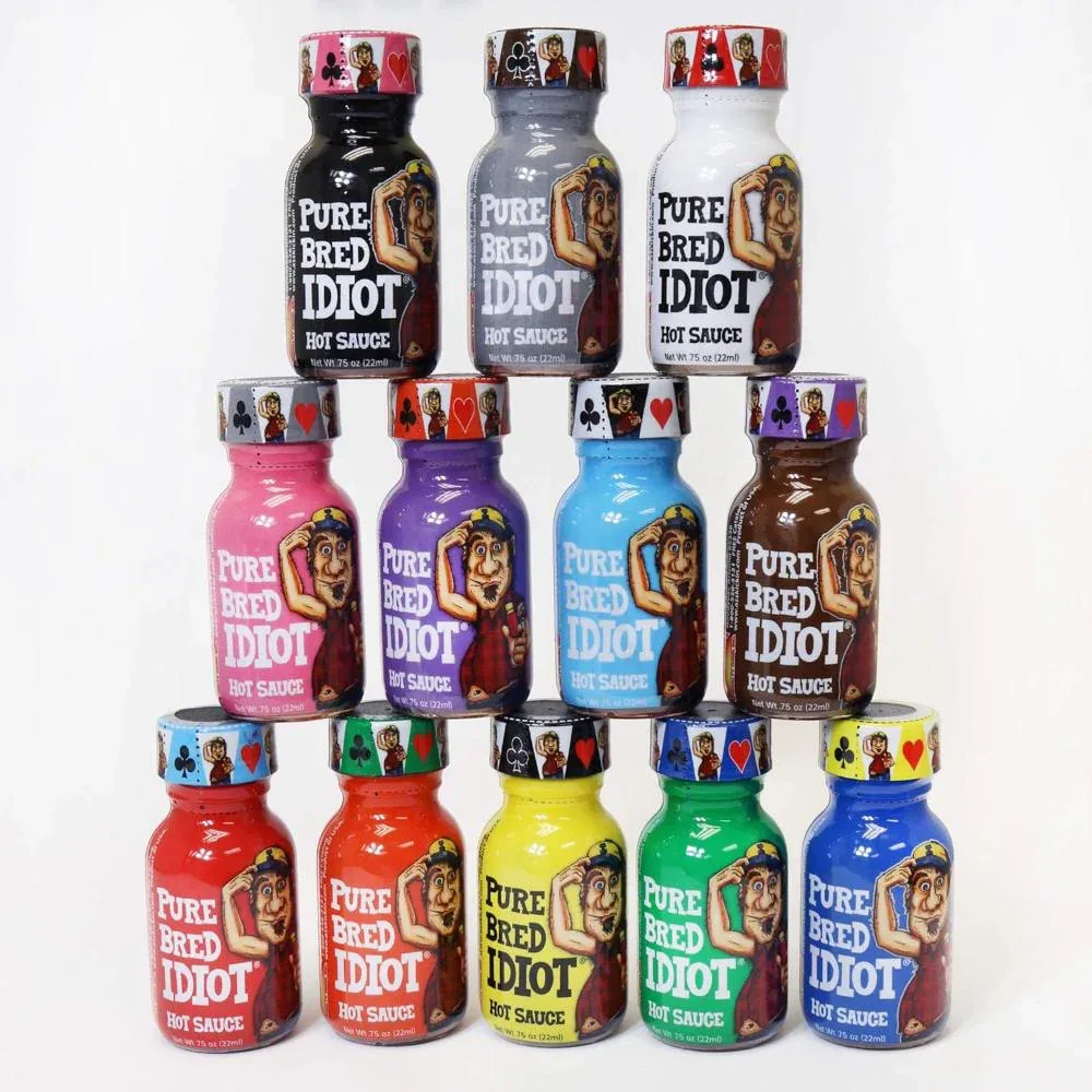 Pure Bred Idiot Hot Sauce Roulette Game - 12 sauce set - Image 3