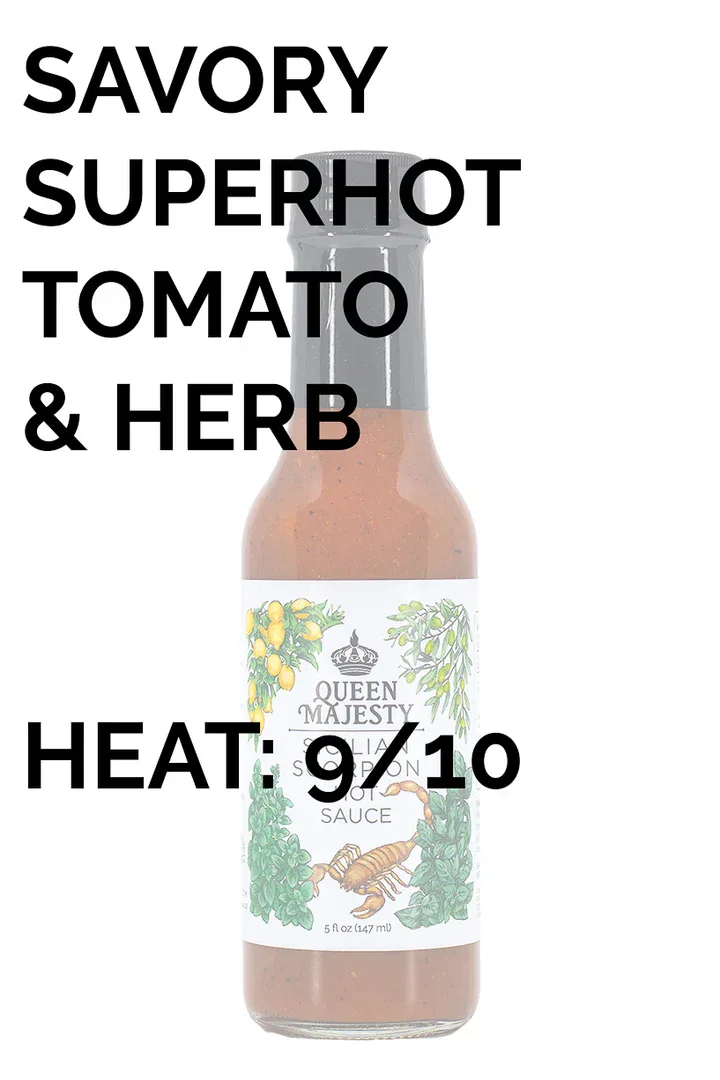 Queen Majesty Sicilian Scorpion Hot Sauce 148ml (5oz) - Image 2