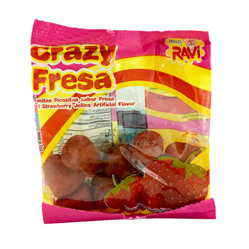 Ravi Crazy Fresa Mexican Strawberry Jelly Candy - Image 2
