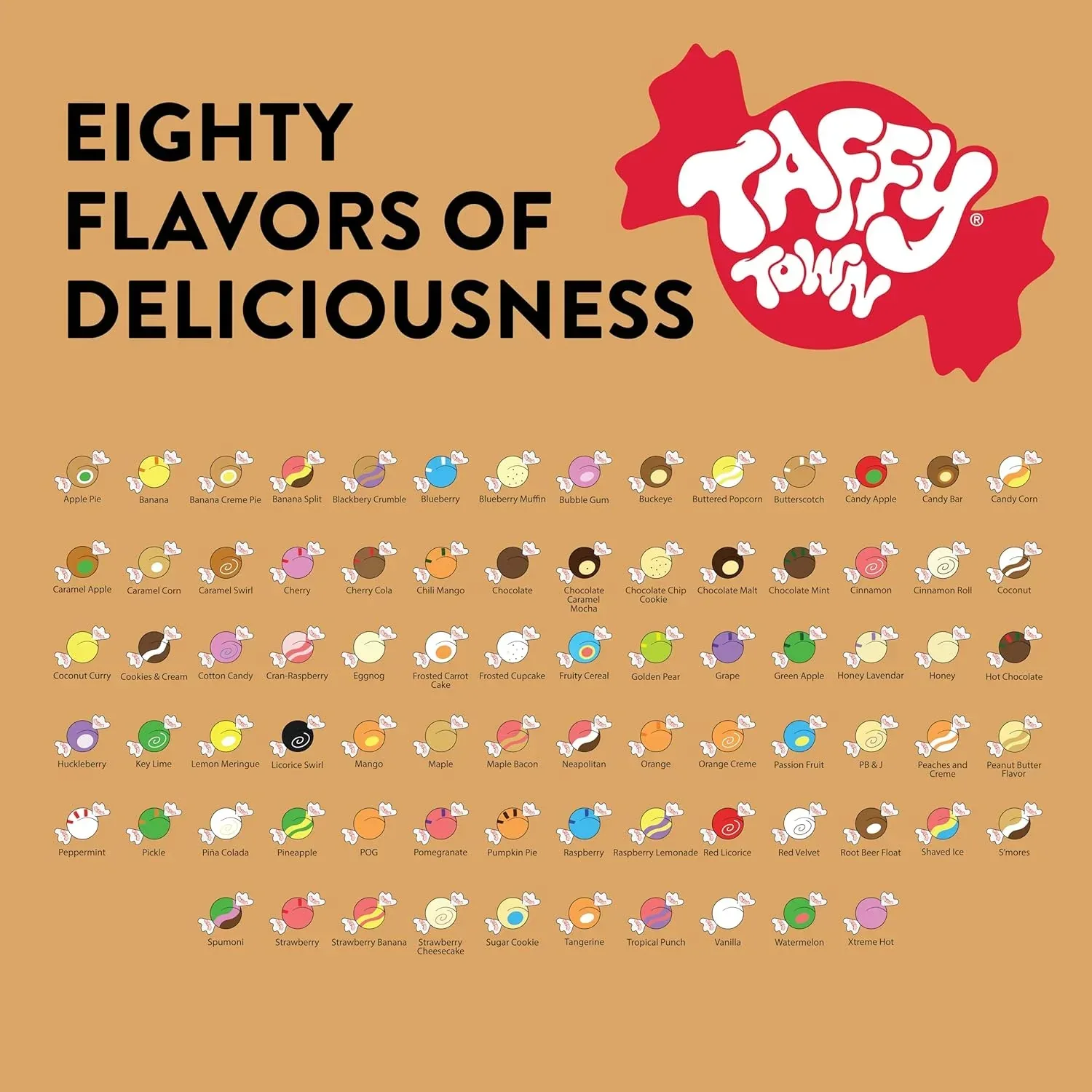 Salt Water Taffy - Assorted Flavor 750gm - Image 5