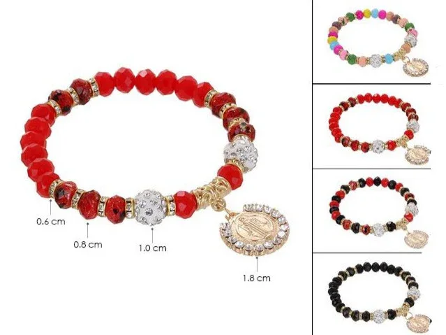 San Benito (St Benedict) beaded bracelet