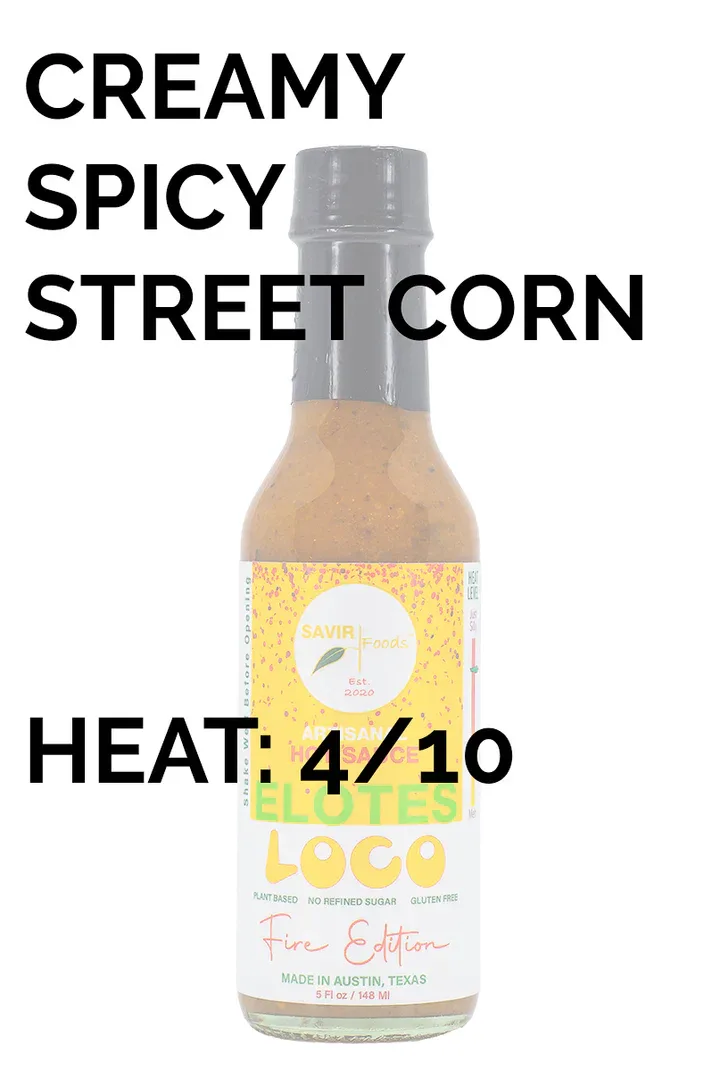 Savir Foods Elotes Loco Fire Hot Sauce 5oz (148ml) - Image 3