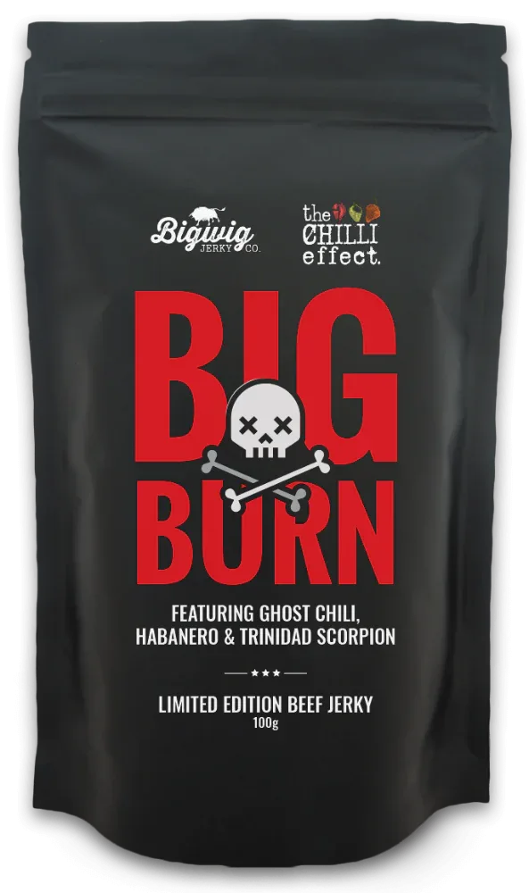 Bigwig Jerky Co - Big Burn Beef Jerky 100gm