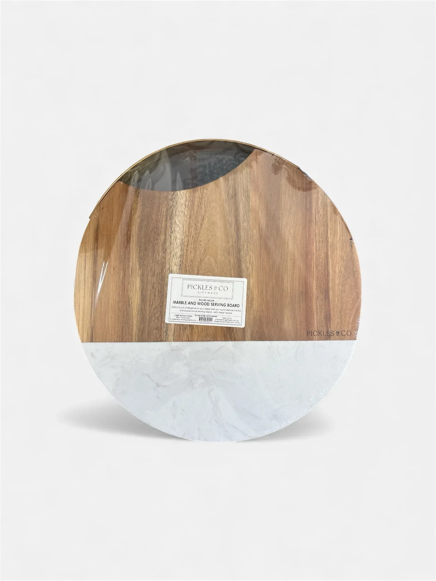 Willow Vale Marble & Wood Serving Board 30cm