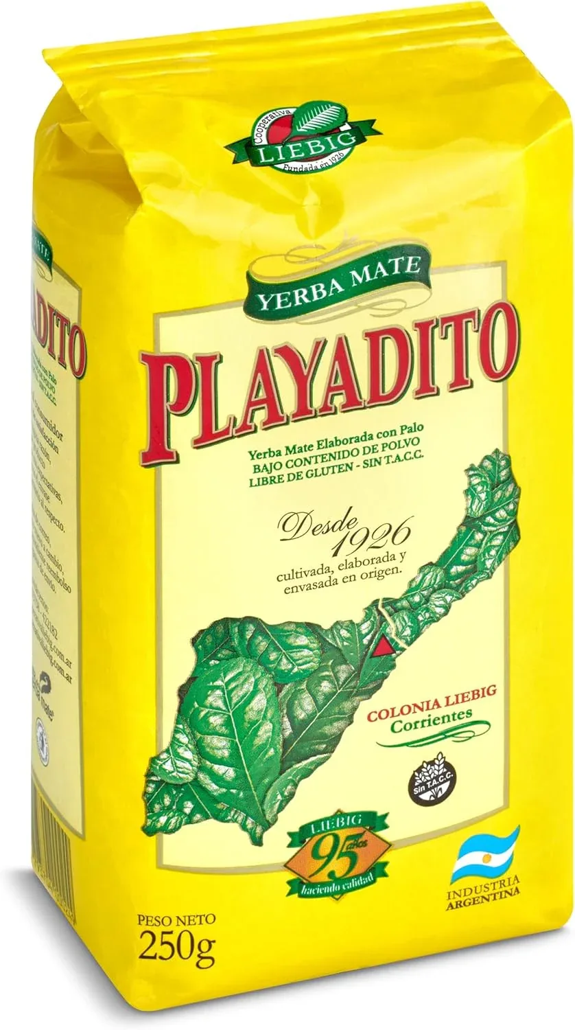Yerba Mate 250gm Playadito con palo (with stems)