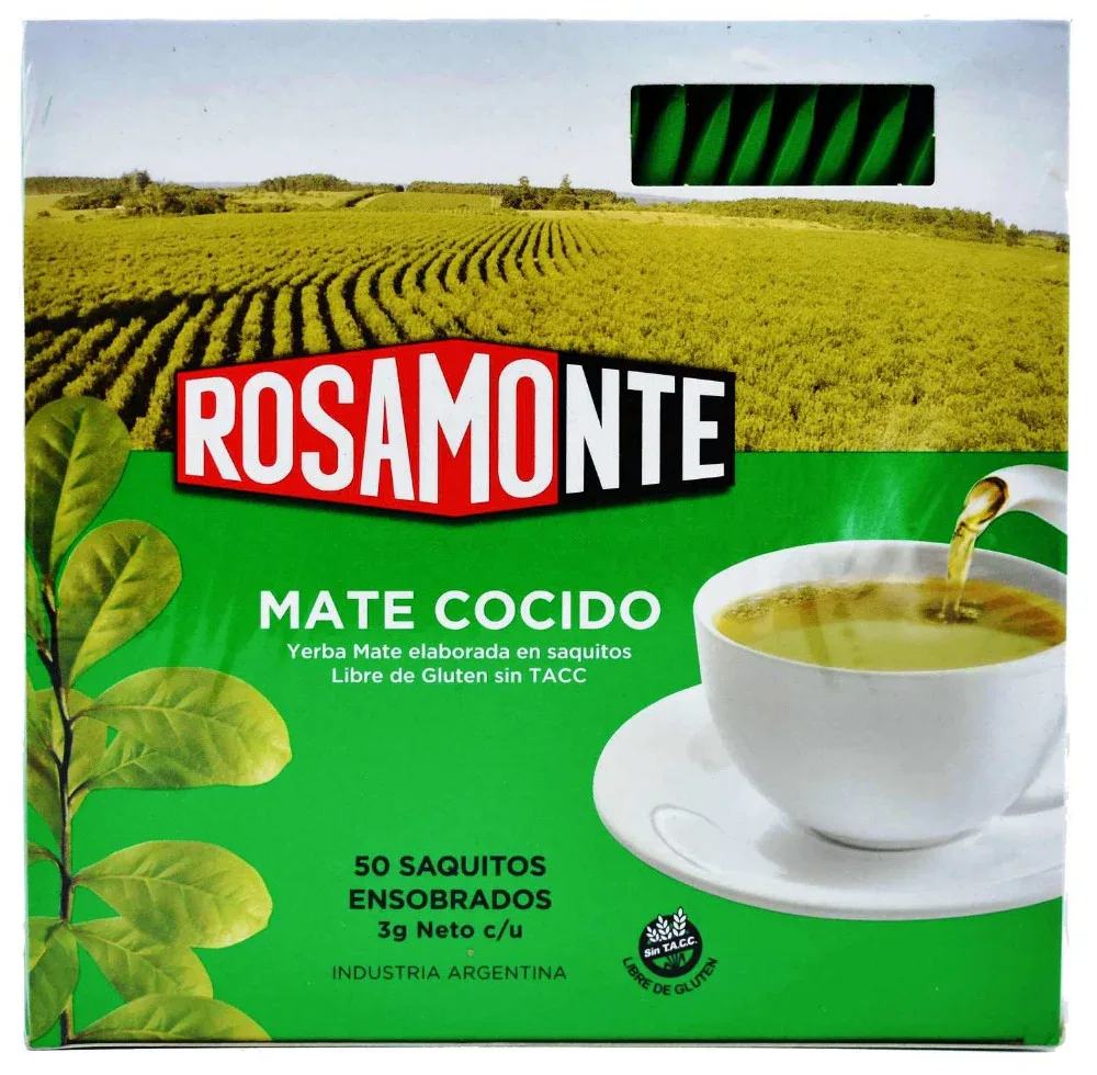 Yerba Mate 50pk Rosamonte Cocido teabags