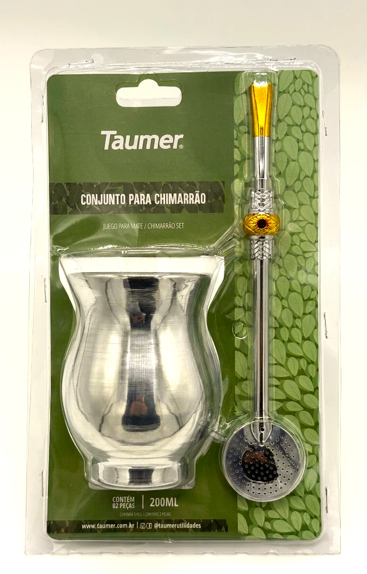 Yerba Mate Taumer Mate kit 200ml Gourd with Bombilla straw
