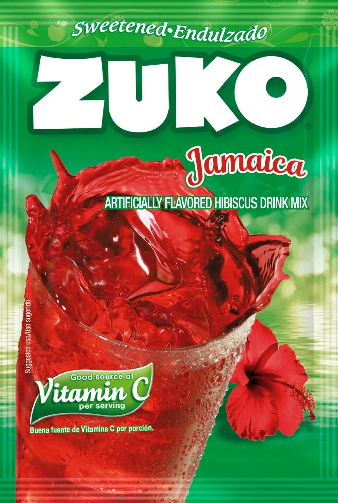 Zuko Jamaica (hibiscus) Flavoured Drink Mix - 25gm makes 1 litre